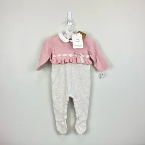 Mayoral Baby Girls Rose Knitted Bow Romper 2-4 Months NWT