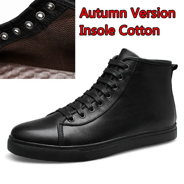 Men Boots Top Quality Handsome Comfortable Fashion Brand Genuine Leather Boots Autumn Boots