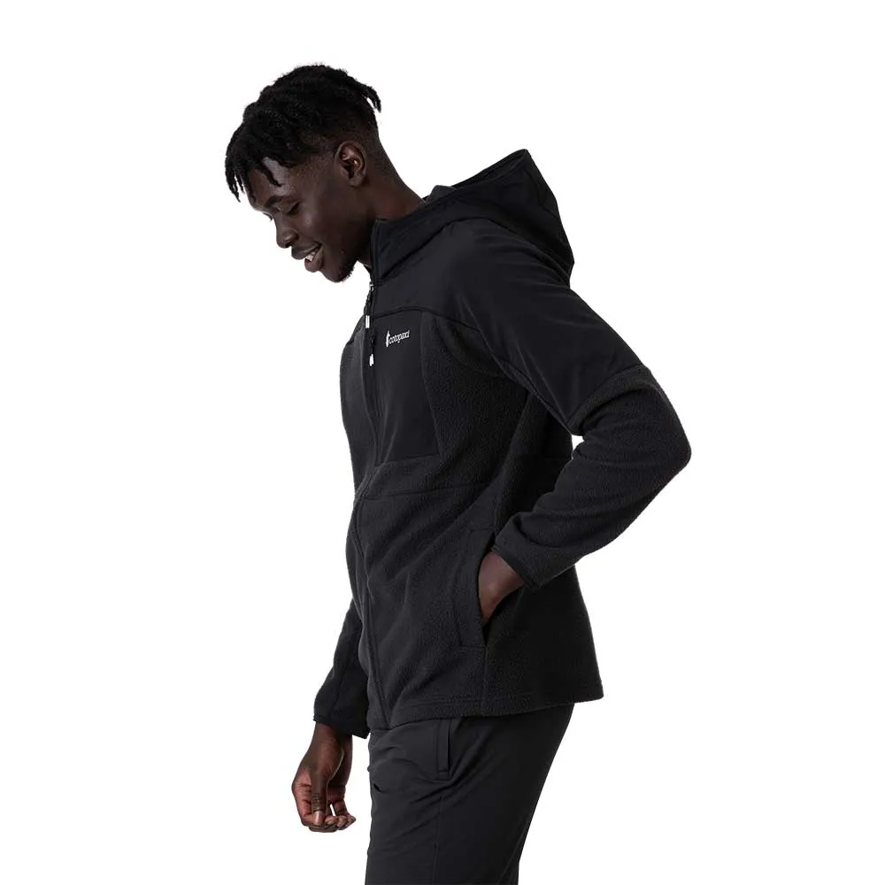 Men's Abrazo Hooded Full-Zip Fleece Jacket - Black