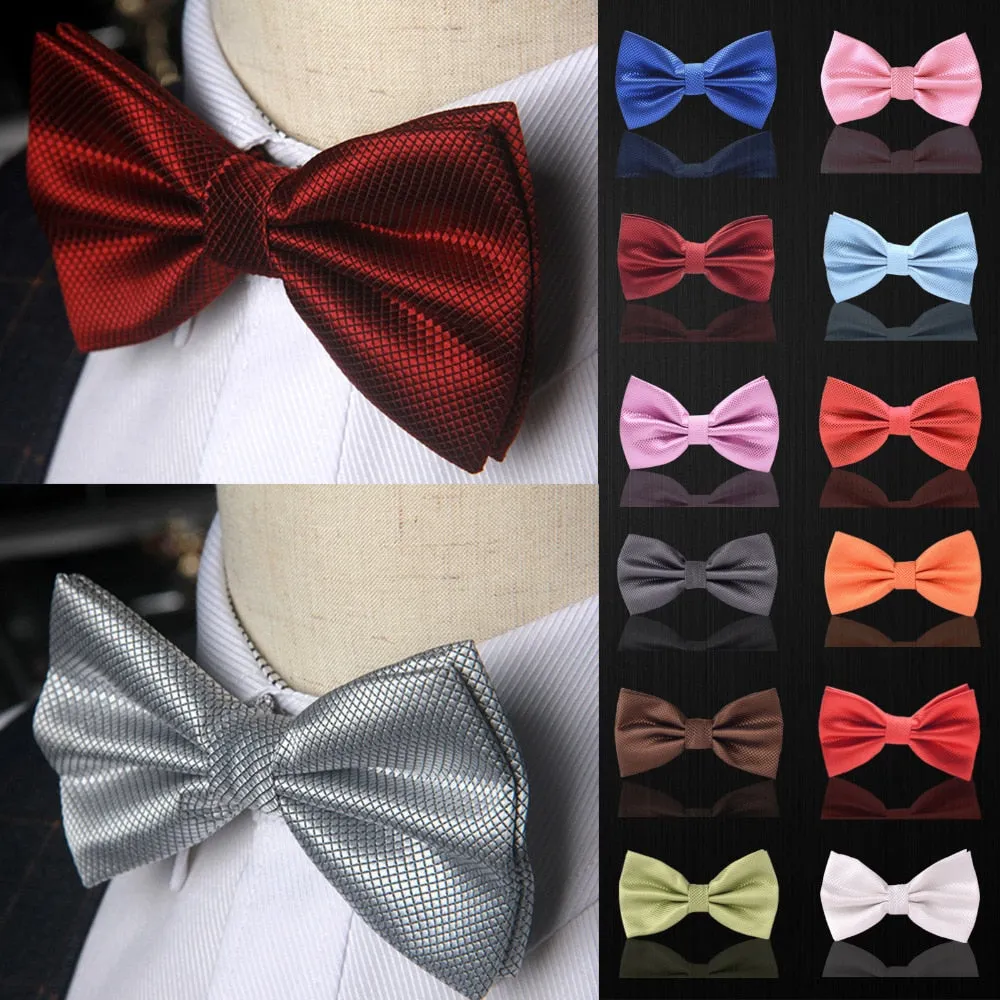 Men's Solid Color Bow Tie