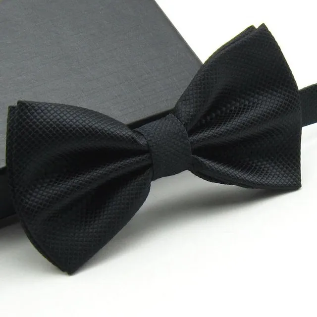 Men's Solid Color Bow Tie