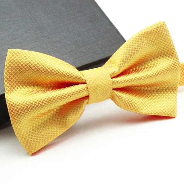 Men's Solid Color Bow Tie