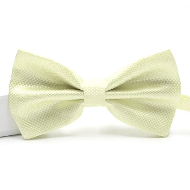 Men's Solid Color Bow Tie