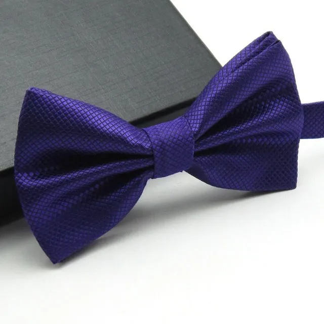 Men's Solid Color Bow Tie