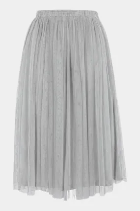 Merlin Grey Midi Skirt