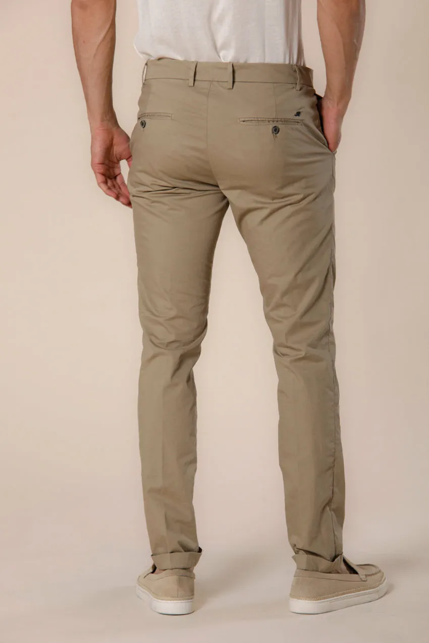 Milano Style pantalone chino uomo in gabardina stretch extra slim fit ①