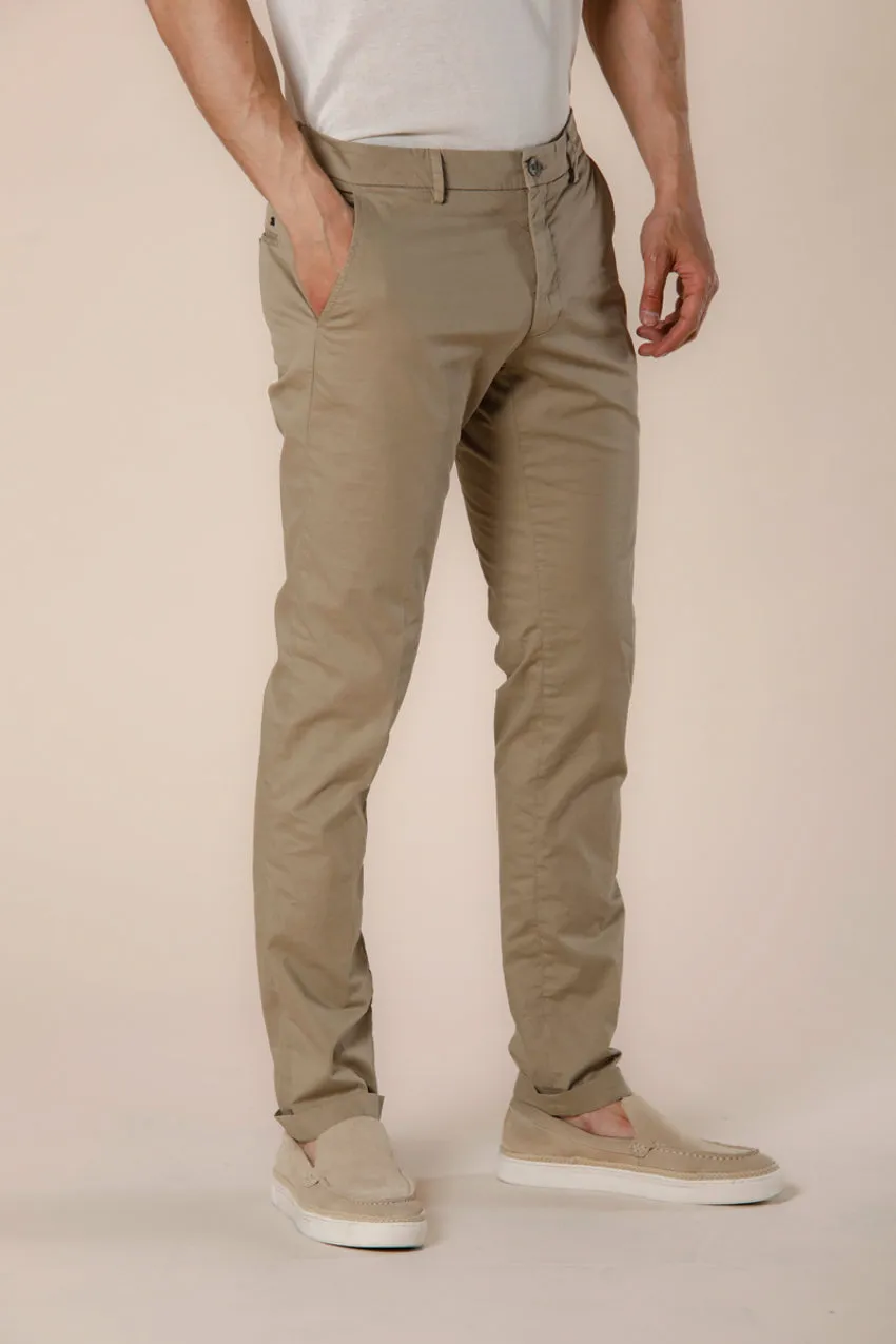 Milano Style pantalone chino uomo in gabardina stretch extra slim fit ①