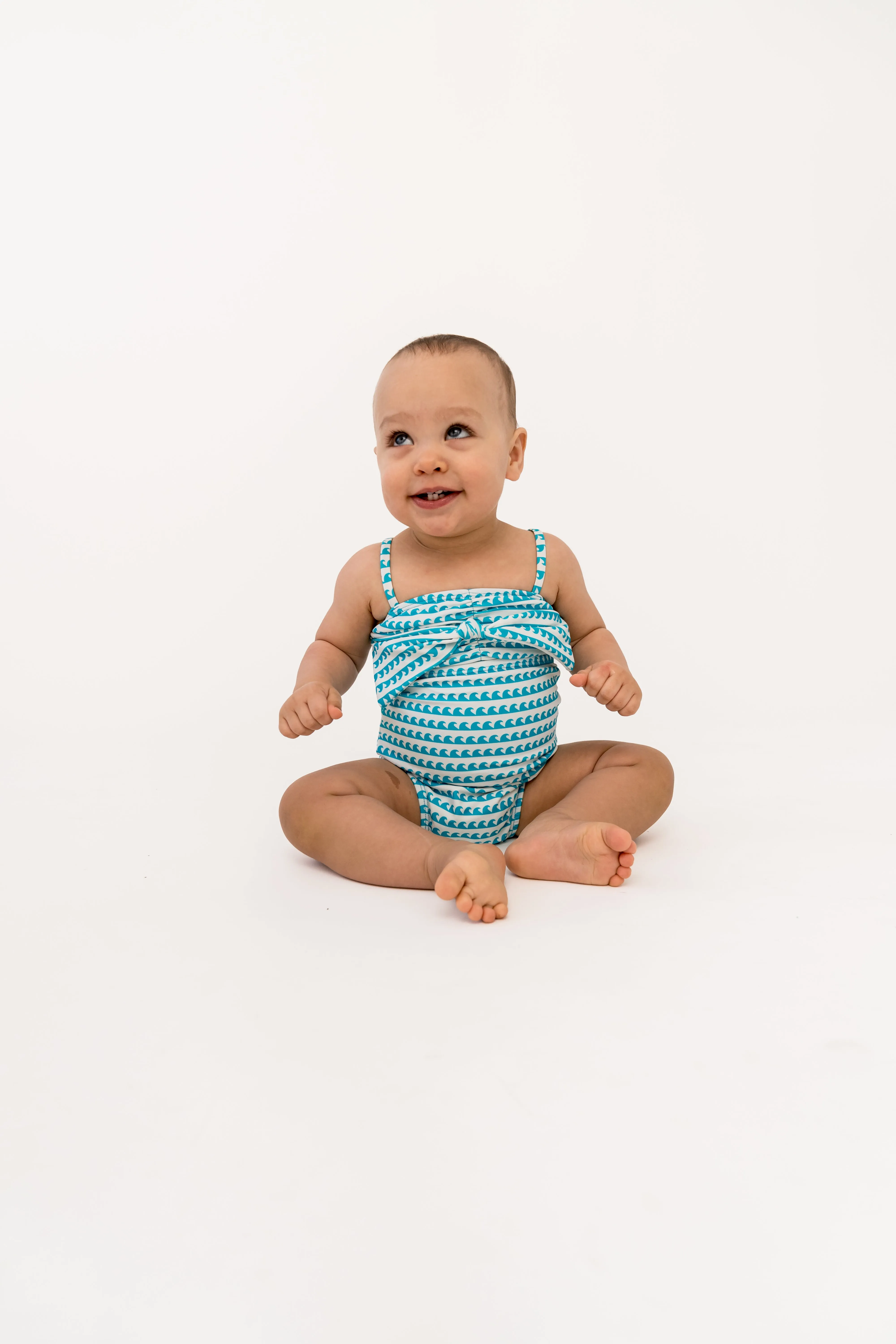 Mini Sweetheart One Piece | Aquamarine Wave