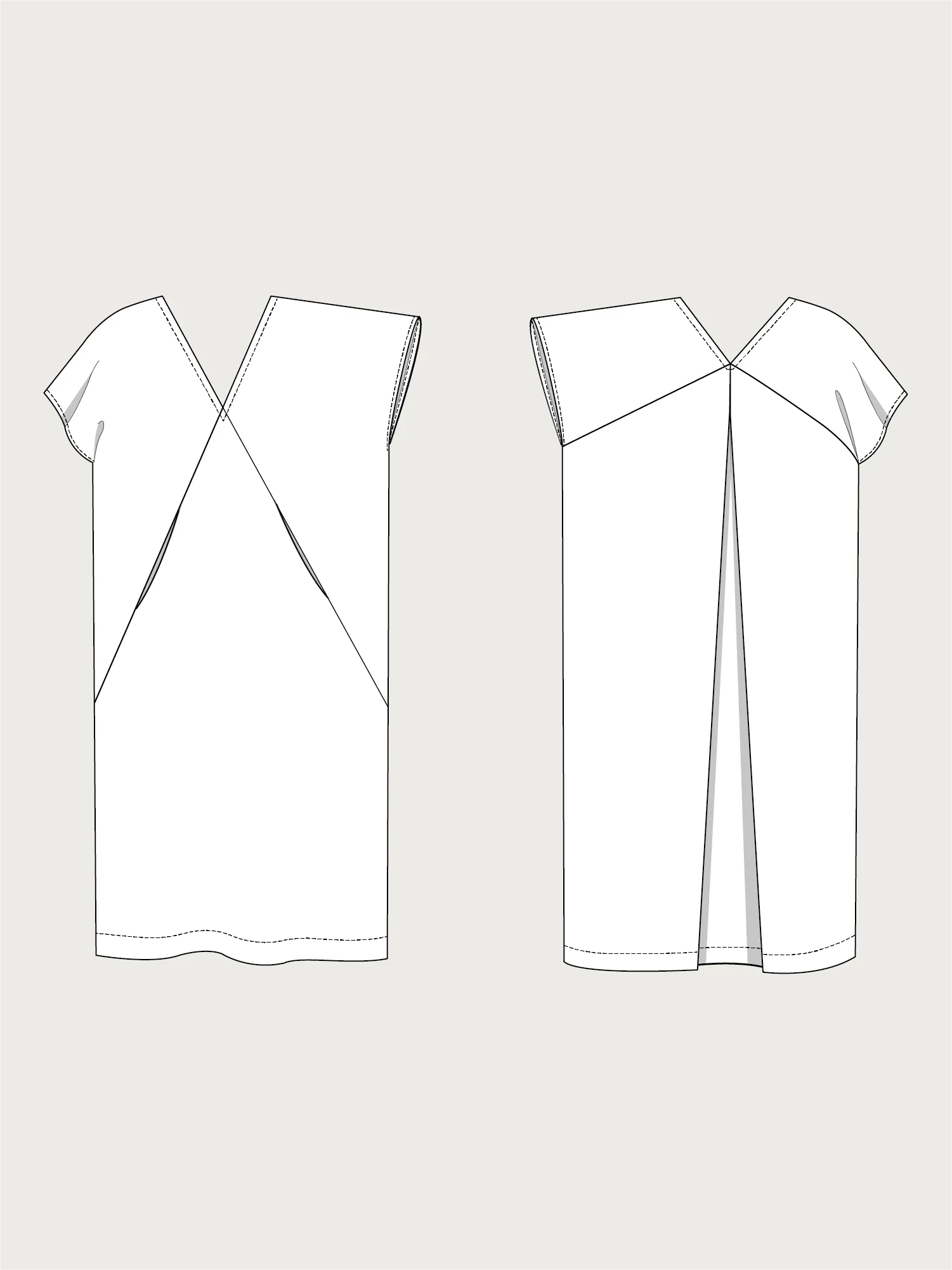 MINIMALIST KAFTAN DRESS PATTERN