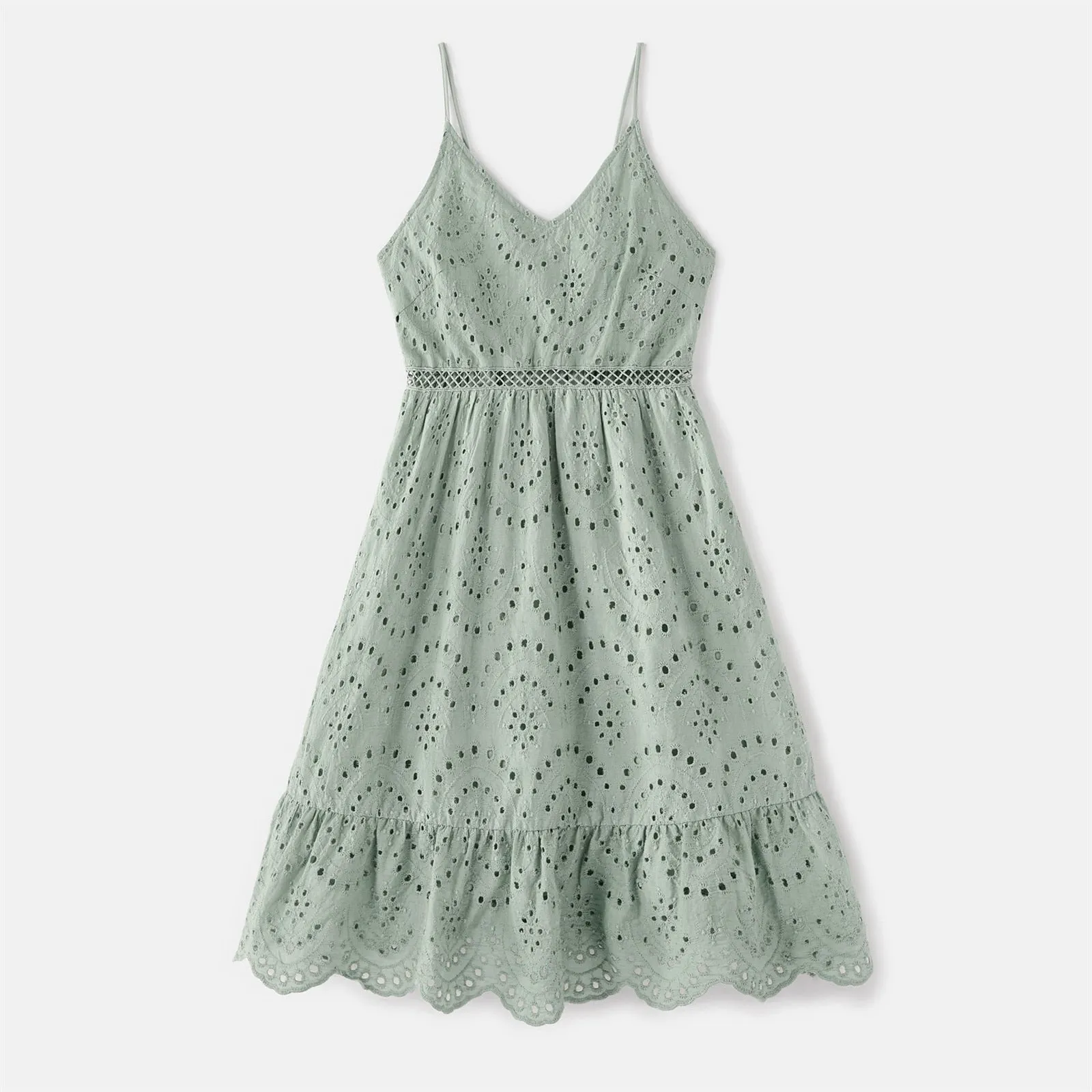 Mint Textured Cotton Dress - Matching Family Outfit