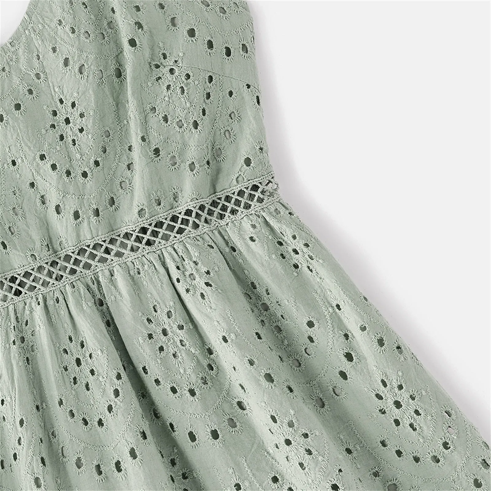 Mint Textured Cotton Dress - Matching Family Outfit