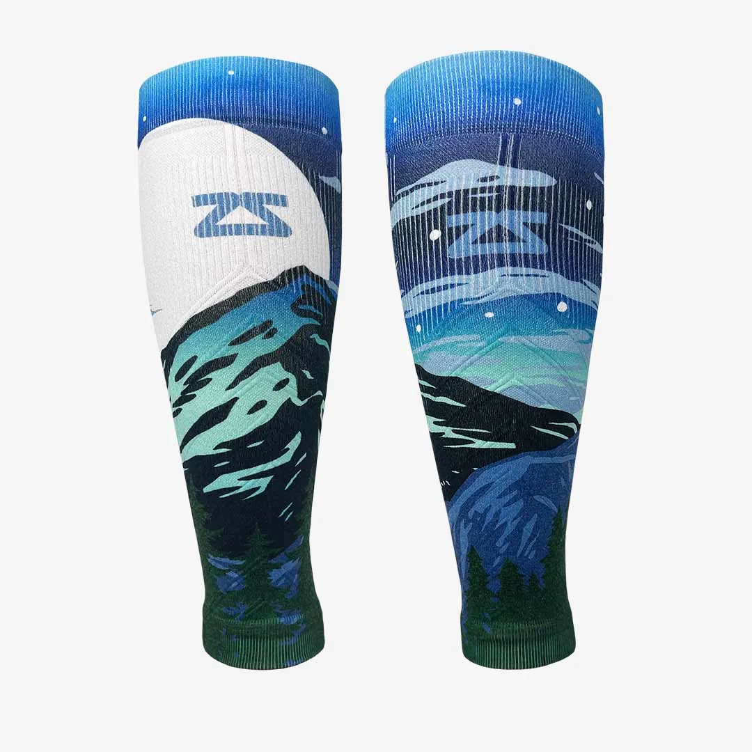 Mountain Panorama Compression Leg Sleeves