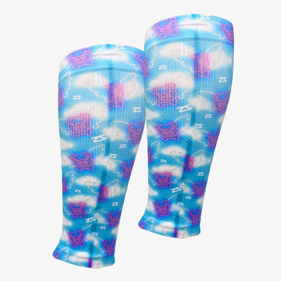 Neon Flying Pigs Compression Leg Sleeves