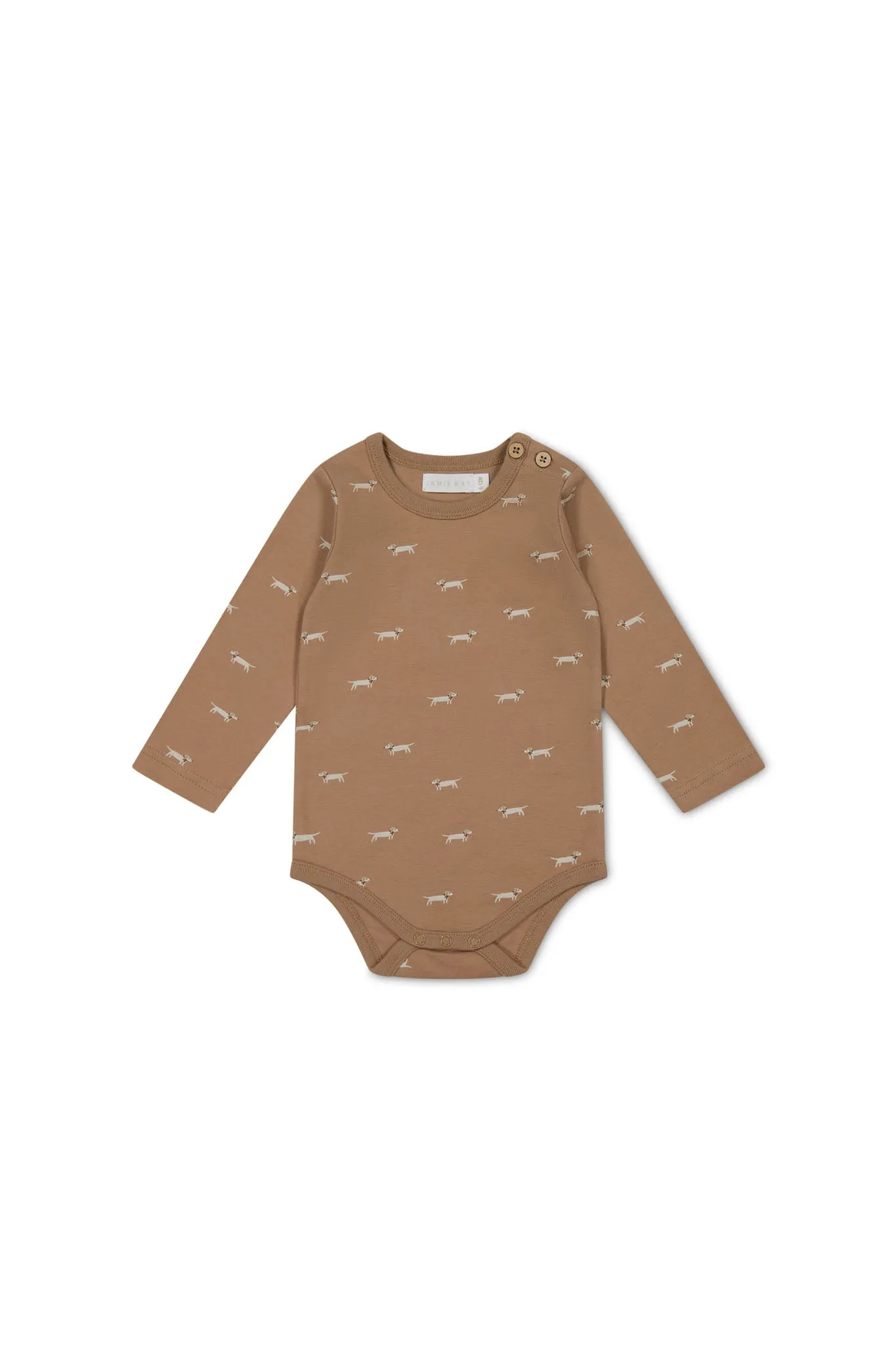 Organic Cotton Fernley Bodysuit - Cosy Basil Spiced