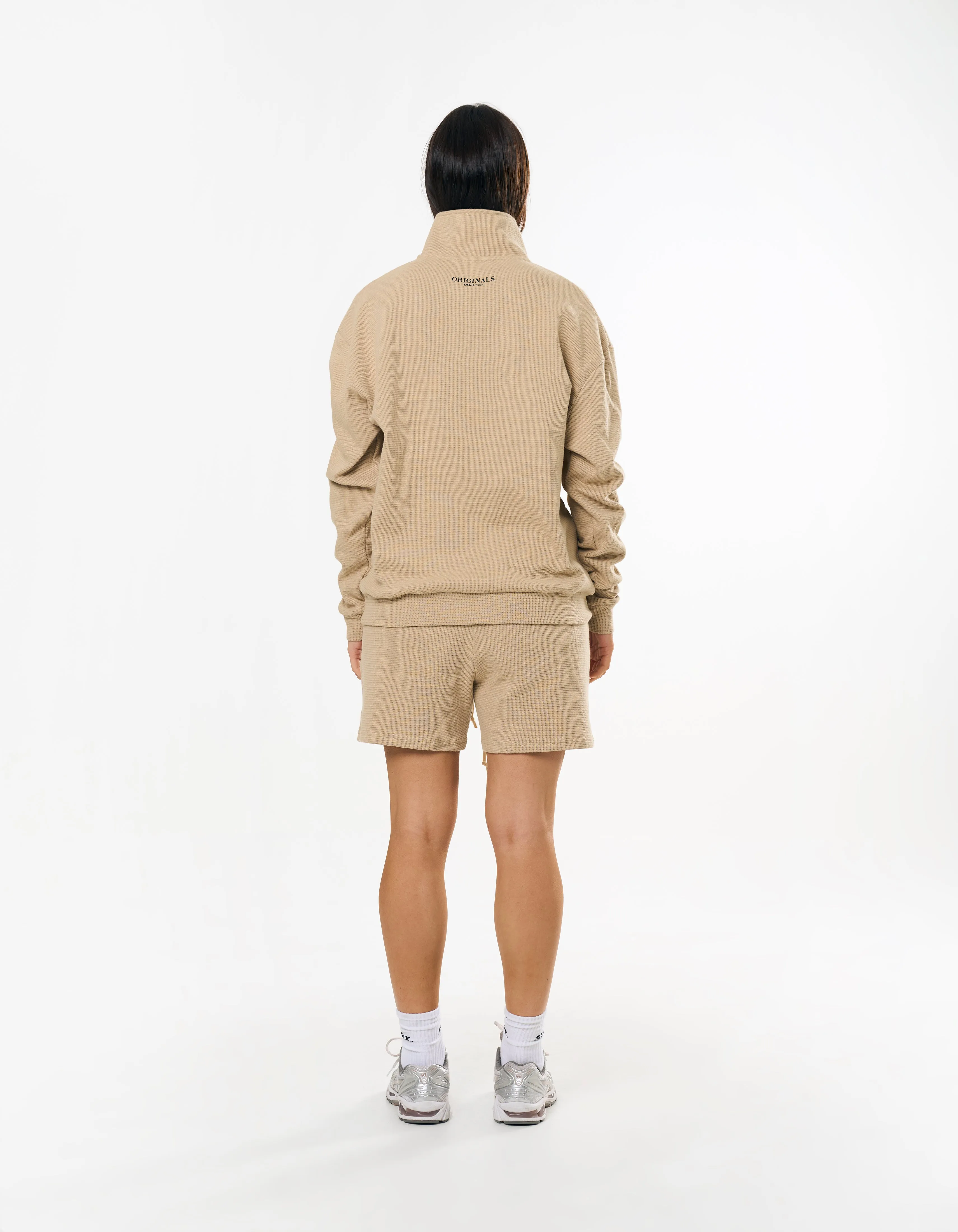 Originals Waffle 1/4 Zip - Sand