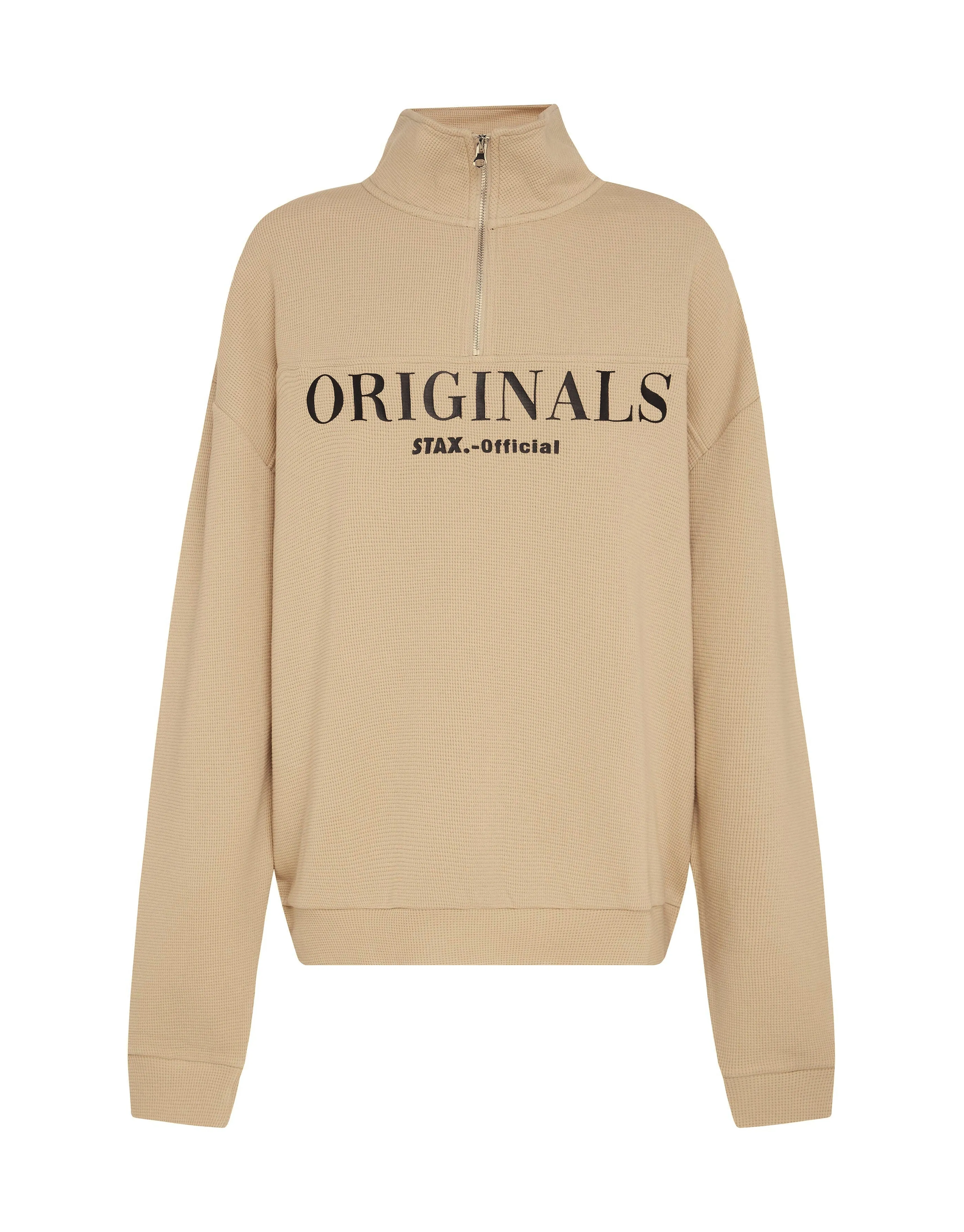 Originals Waffle 1/4 Zip - Sand