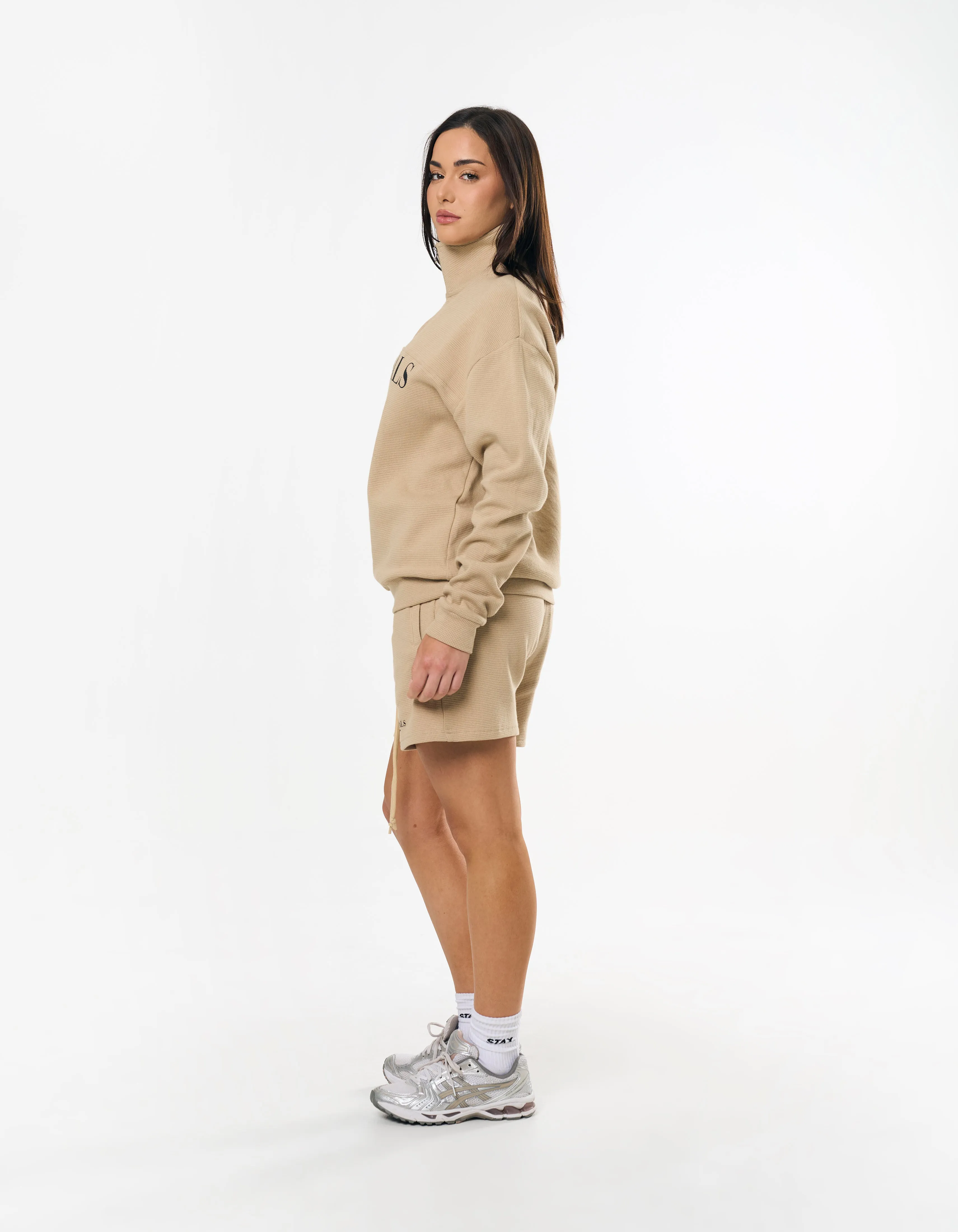 Originals Waffle 1/4 Zip - Sand