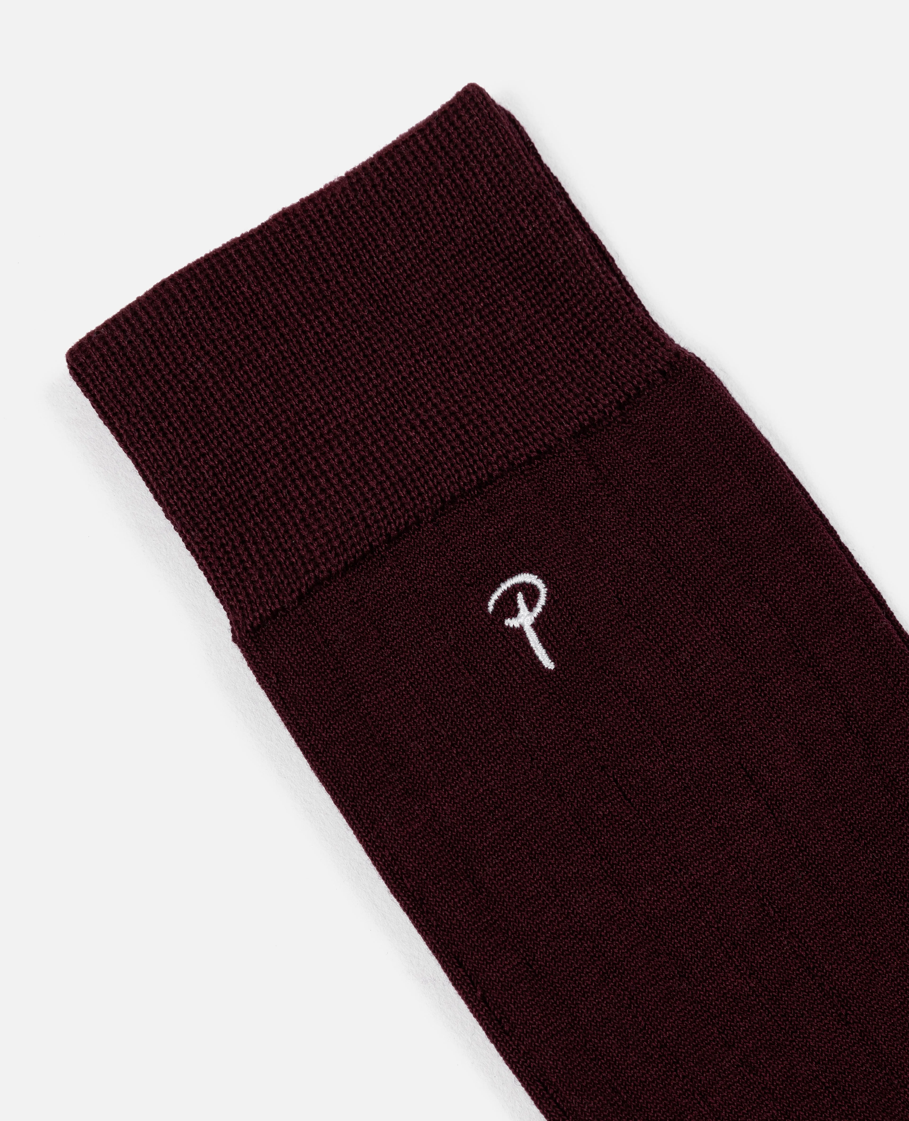 Patta Basic Dress Socks (Bordeaux)