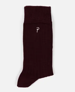 Patta Basic Dress Socks (Bordeaux)