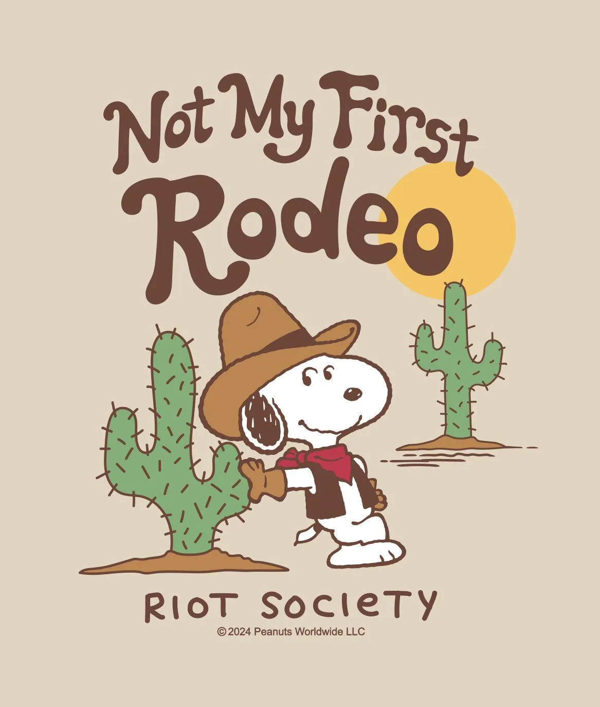 Peanuts Not My First Rodeo Mens T-Shirt