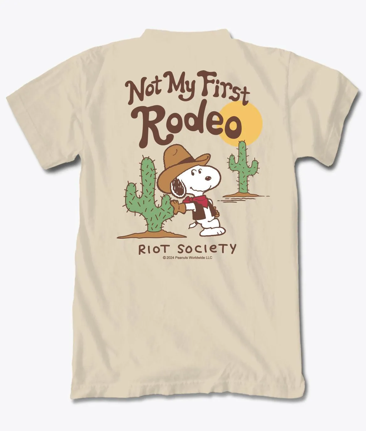 Peanuts Not My First Rodeo Mens T-Shirt