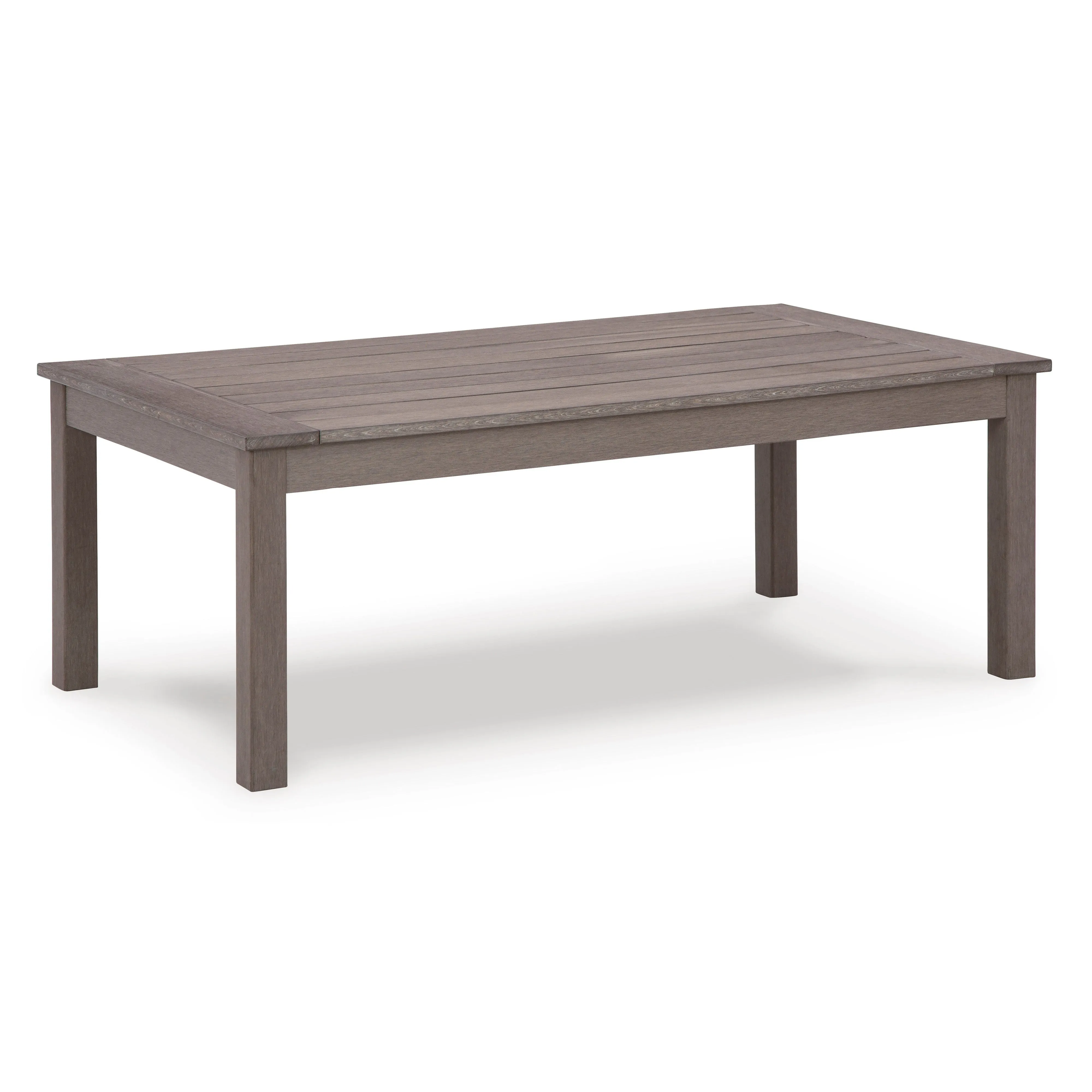 Poly Teak Taupe 48" Outdoor Coffee Table