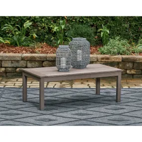 Poly Teak Taupe 48" Outdoor Coffee Table