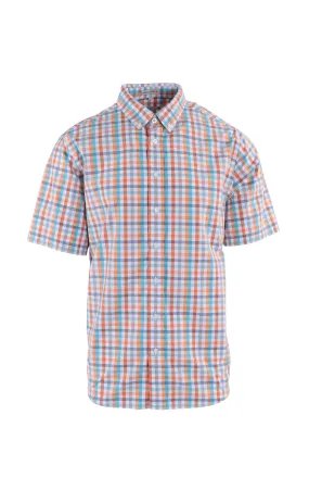 Pringle SS Check Orange Hutton Shirt