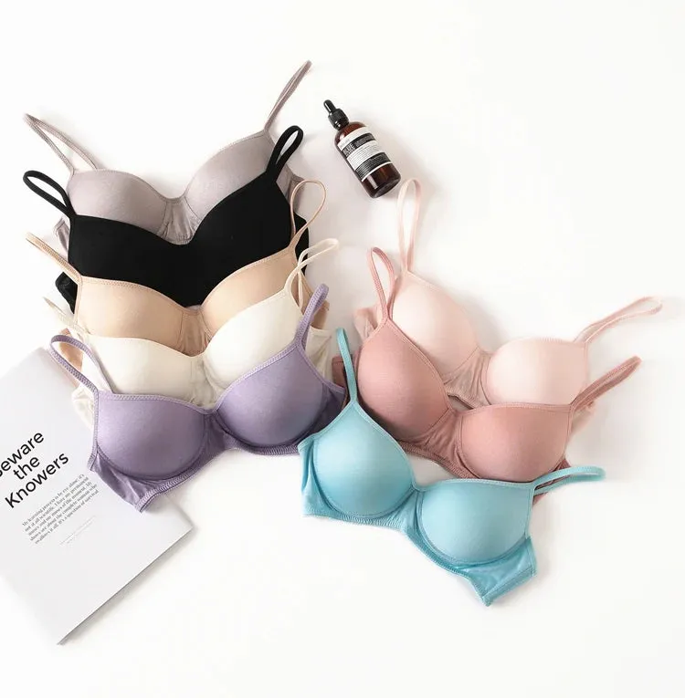 Pure Silk bra Women Fashion lady Wireless seamless padded bras for women push up bralette bralet bralett Female Everyday