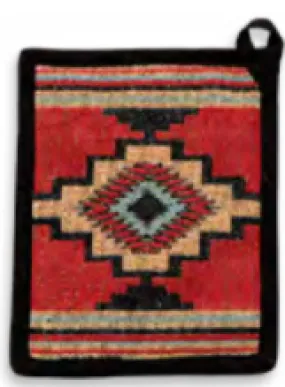 "Azteca" Western Jacquard Pot Holder- 7" x 9"