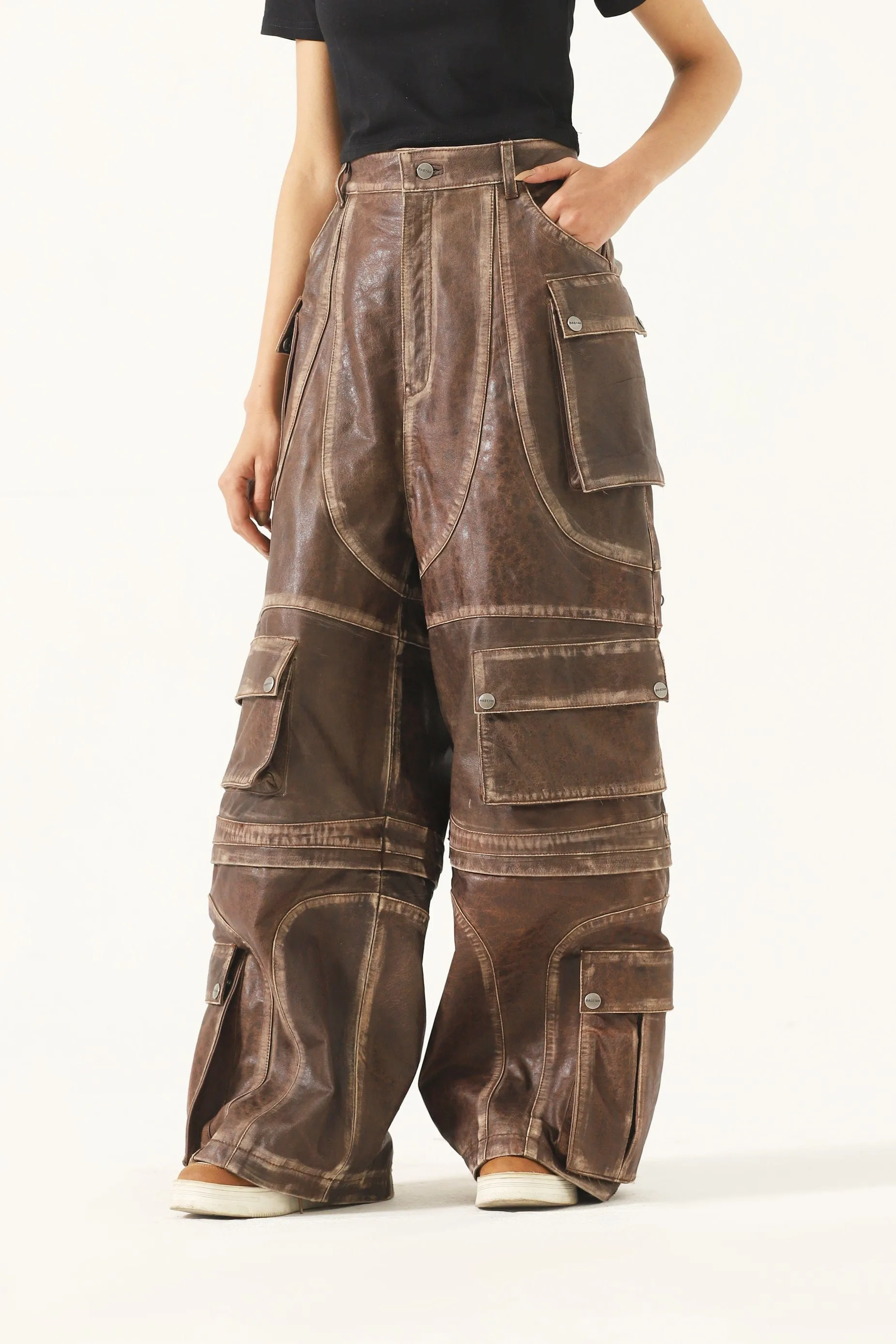 "BOWERY NIGHTS" LEATHER PANTS