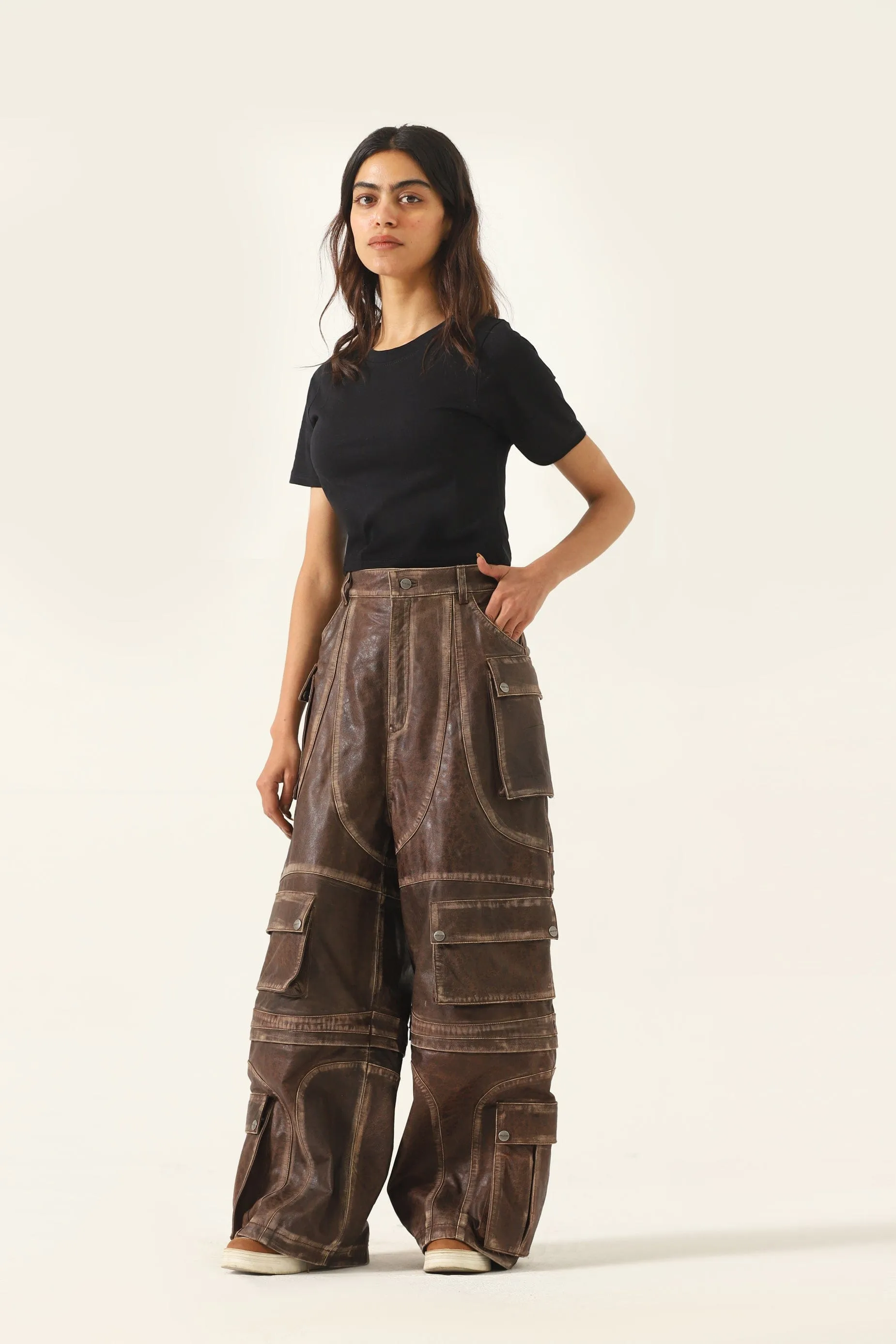 "BOWERY NIGHTS" LEATHER PANTS