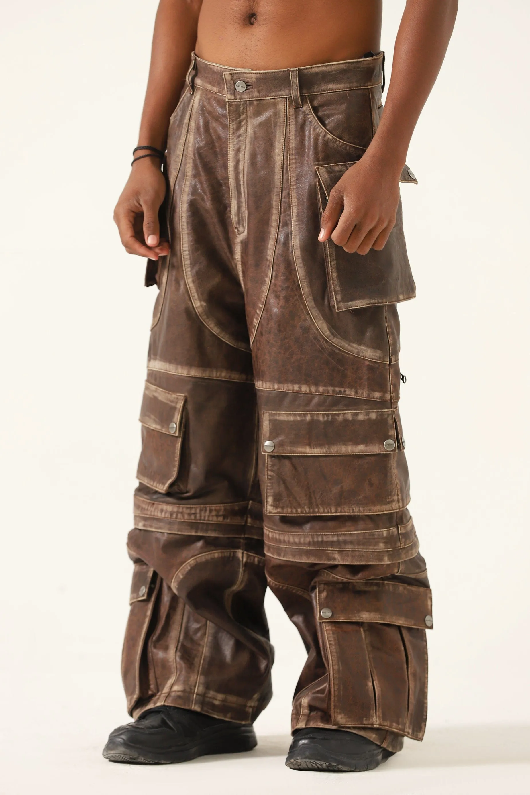 "BOWERY NIGHTS" LEATHER PANTS