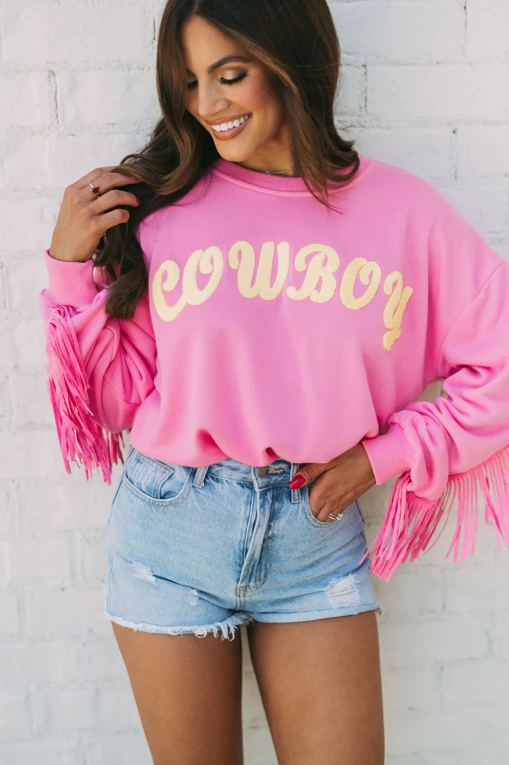 "Cowboy" Fringe Sweatshirt