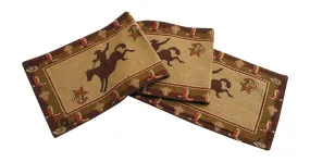 "Cowboy" Western Jacquard Table Runner - 13" x 72"