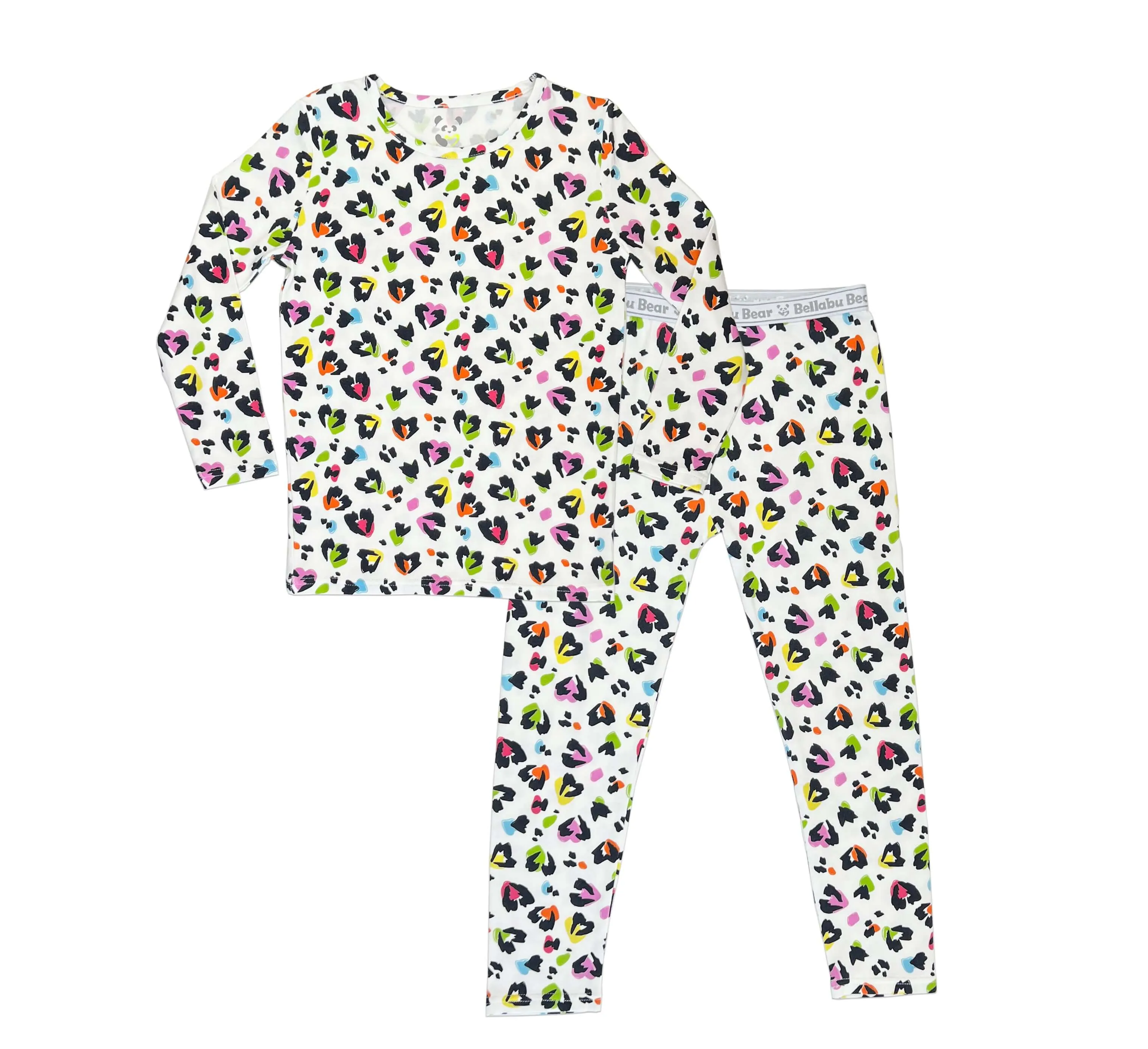 Rainbow Leopard Kids Bamboo Pajamas