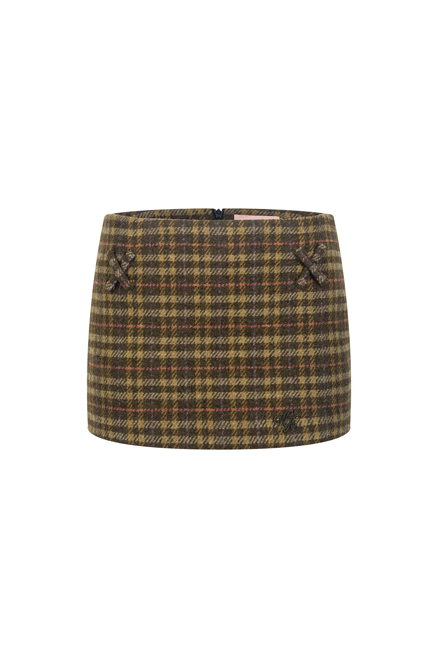 Retro Plaid Hip Skirt