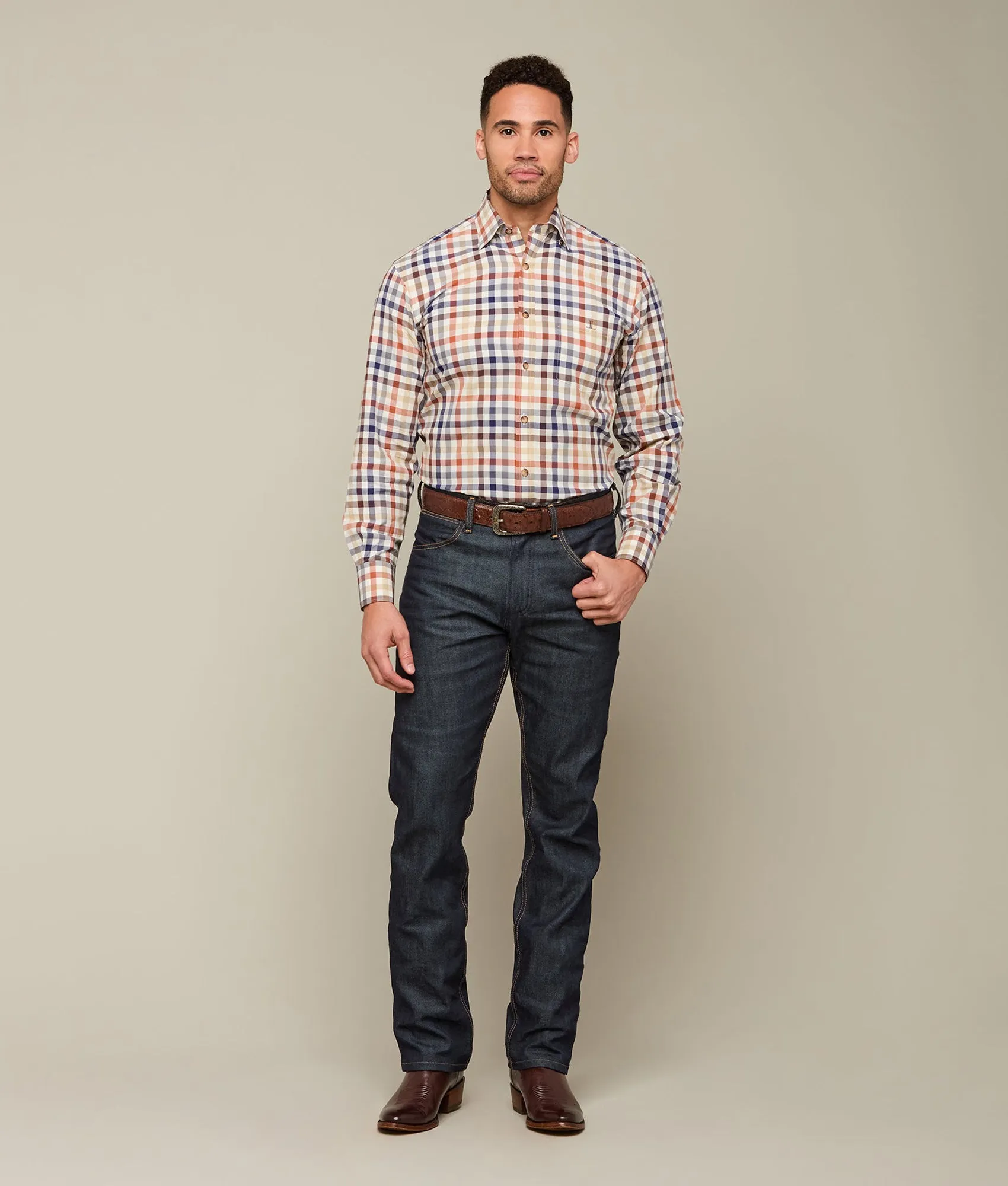 San Antonio :: Brown Plaid