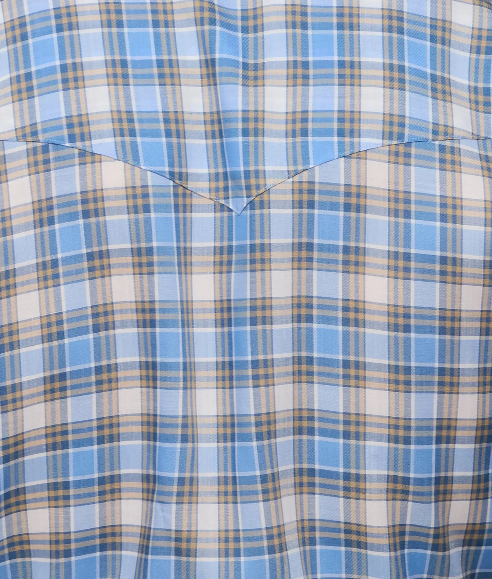 San Antonio :: Tencel Cornflower Blue And Khaki Check