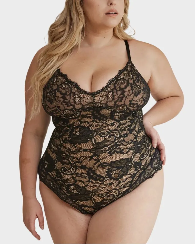 SheCurve® Lace Smooth Shapewear Bodysuit