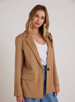 Single Breasted Blazer - Classic Camel