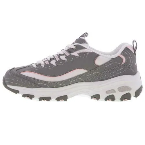 Skechers D Lites Womens Ladies Grey Chunky Platform Trainers Shoes UK Sizes 4-8