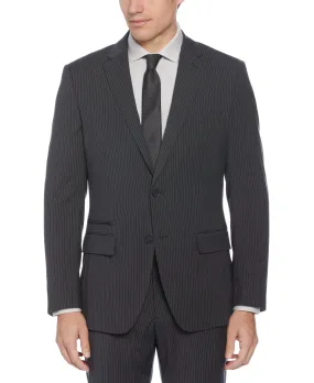 Slim Fit Pinstripe Suit Jacket