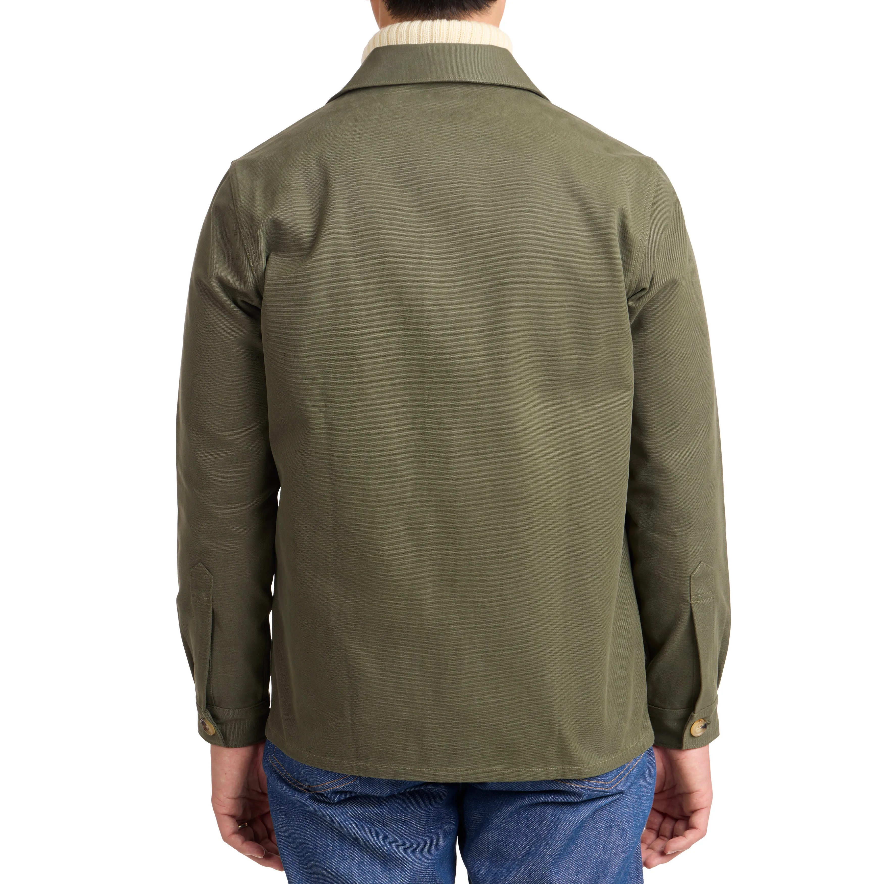 Stonewashed Cotton Canvas Task Jacket