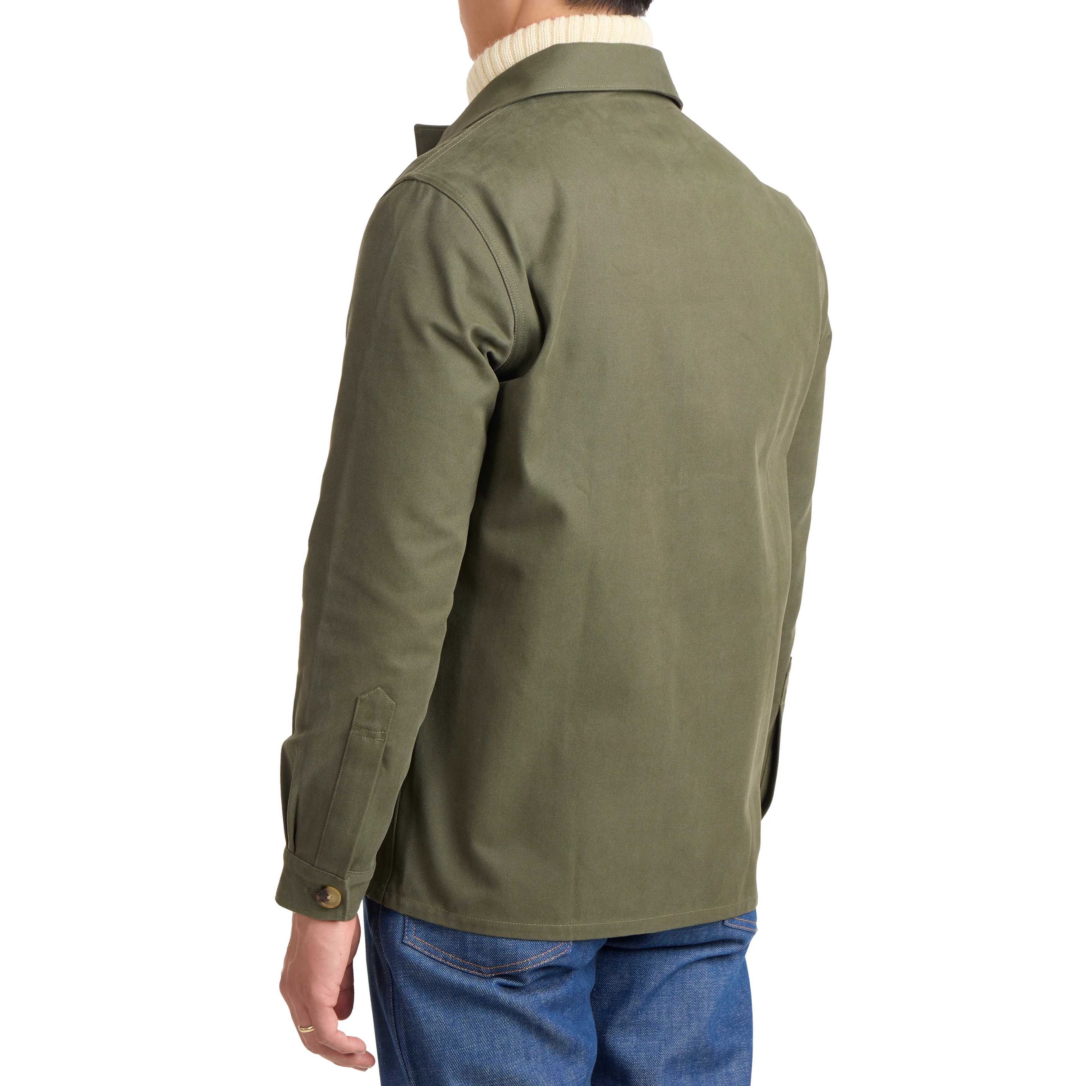 Stonewashed Cotton Canvas Task Jacket