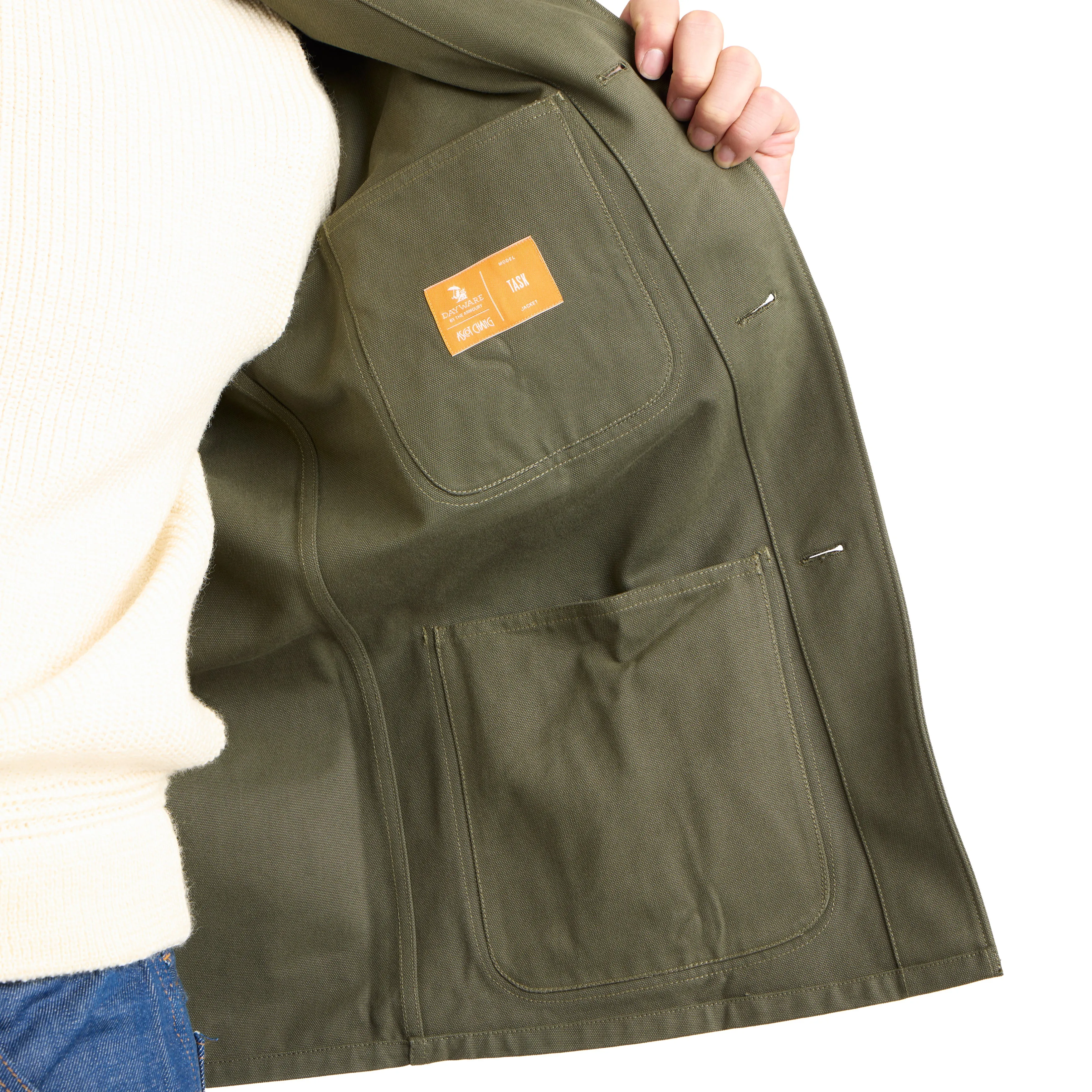 Stonewashed Cotton Canvas Task Jacket