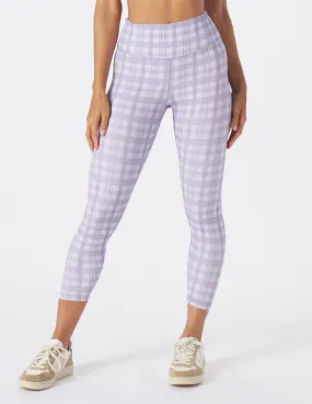 Sultry 7/8 Legging: Amethyst Madras Plaid