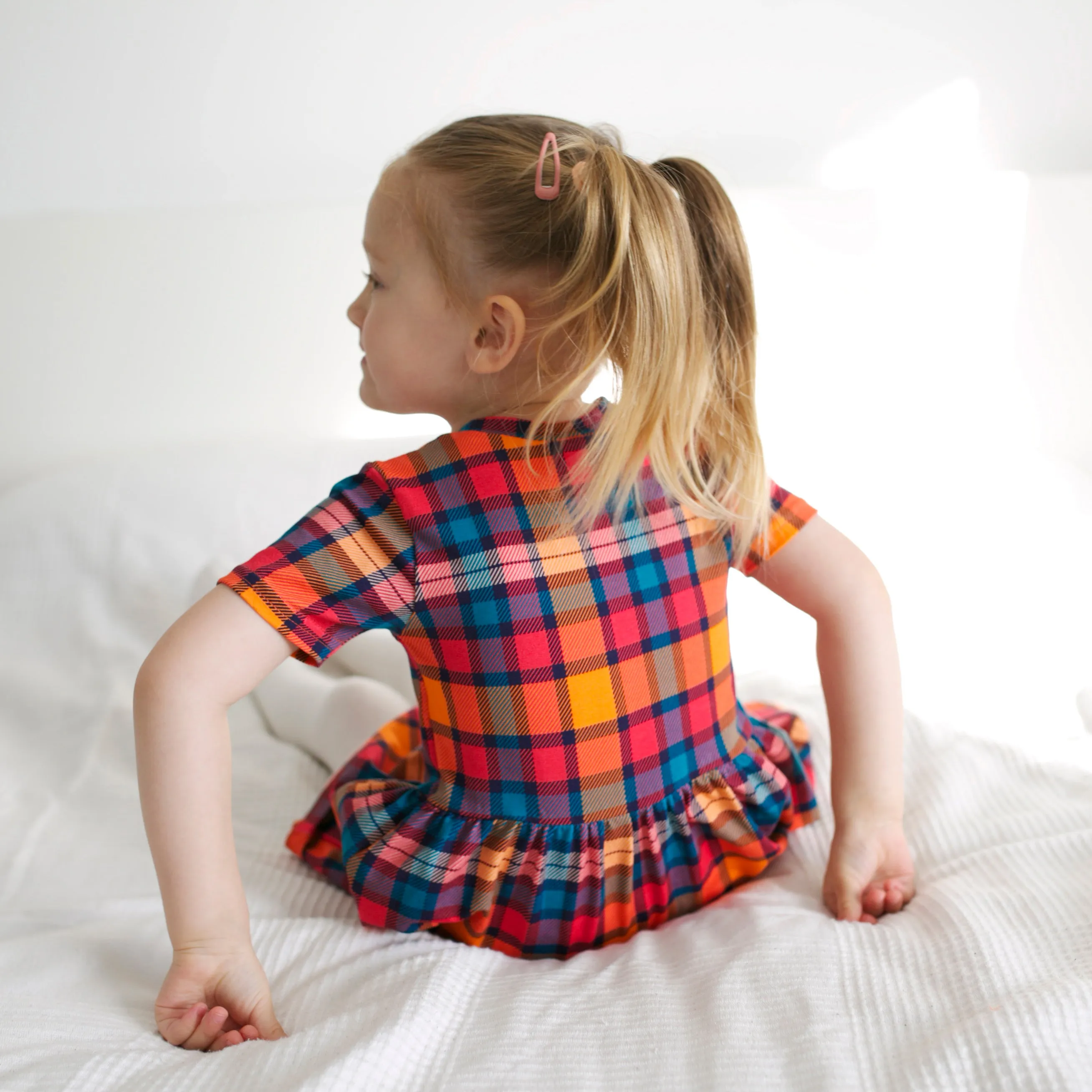 Sunset Tartan Dress 1-9 Years