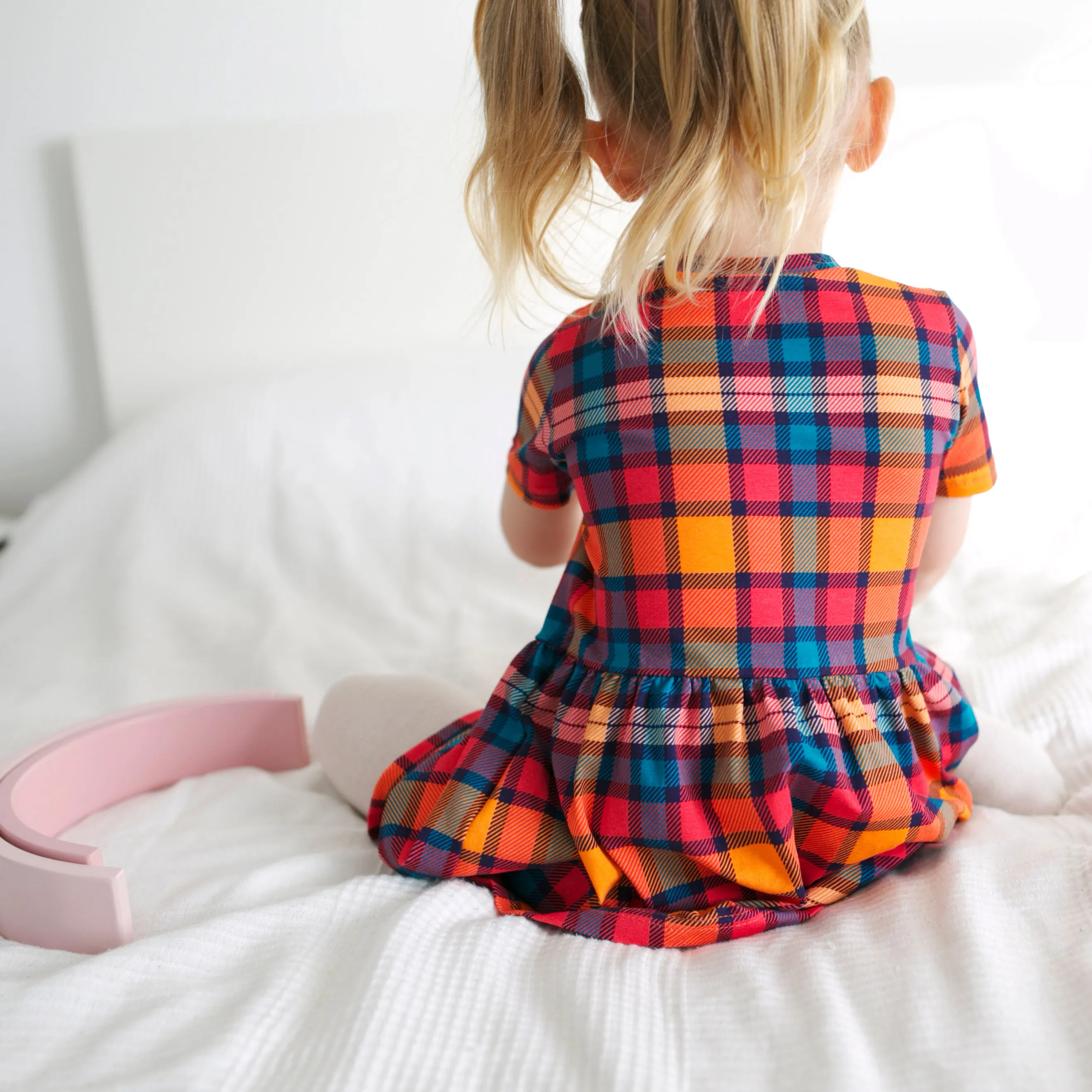 Sunset Tartan Dress 1-9 Years