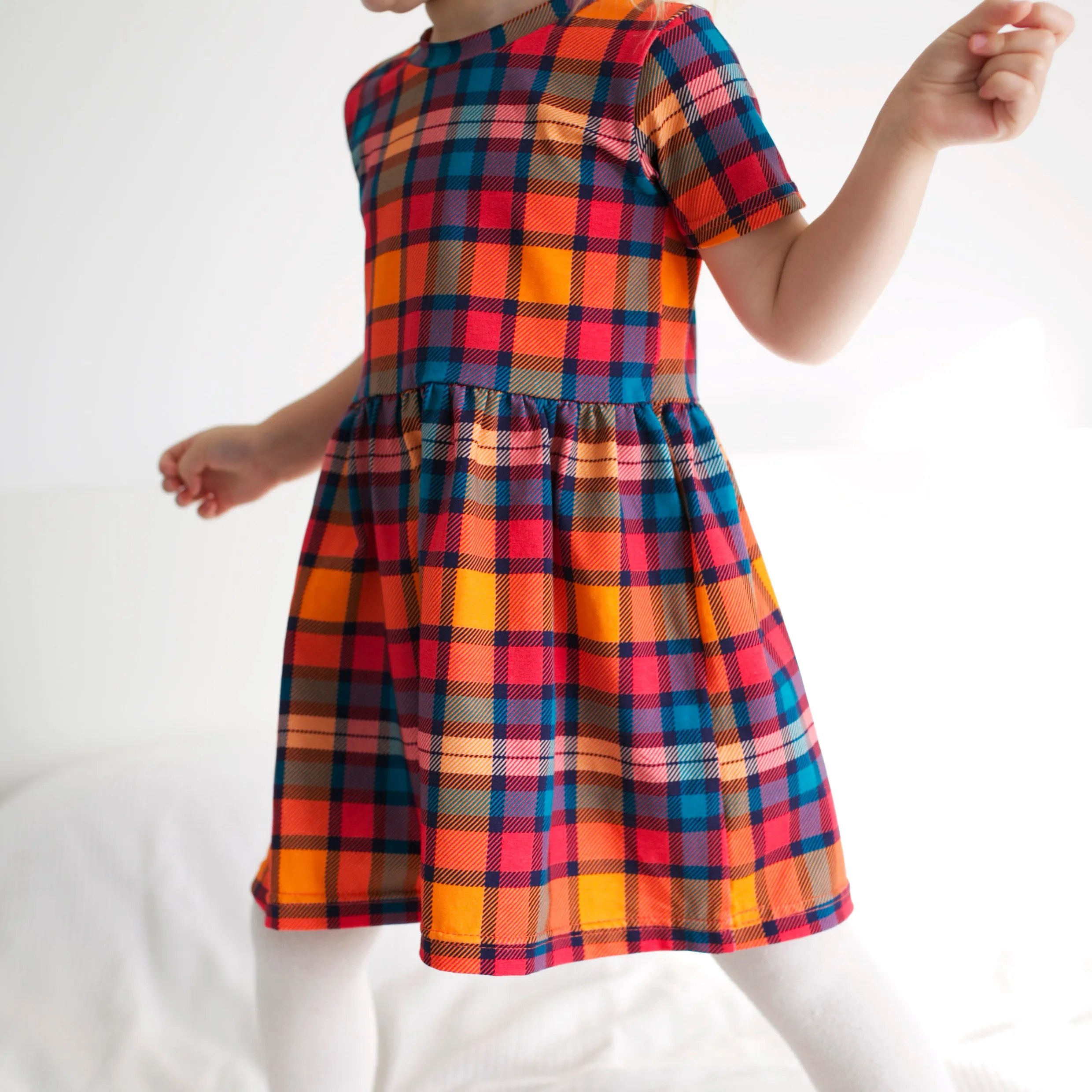 Sunset Tartan Dress 1-9 Years